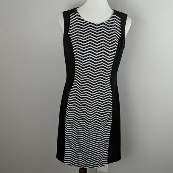 AB Studio Chevron Work Dress - Picture 2 of 7